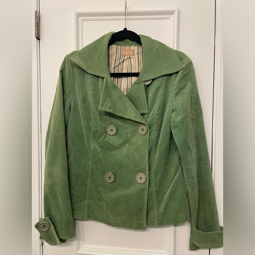 Meadow Green Corduroy Jacket-L
